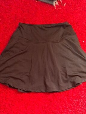 Women's Black A-Line Skort